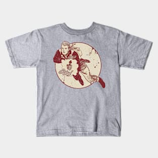 Western Cowboy In Action Kids T-Shirt